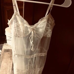 Elegant Lace Sheer Chemise